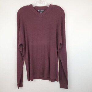 Baracuta men's V-neck silk blend top